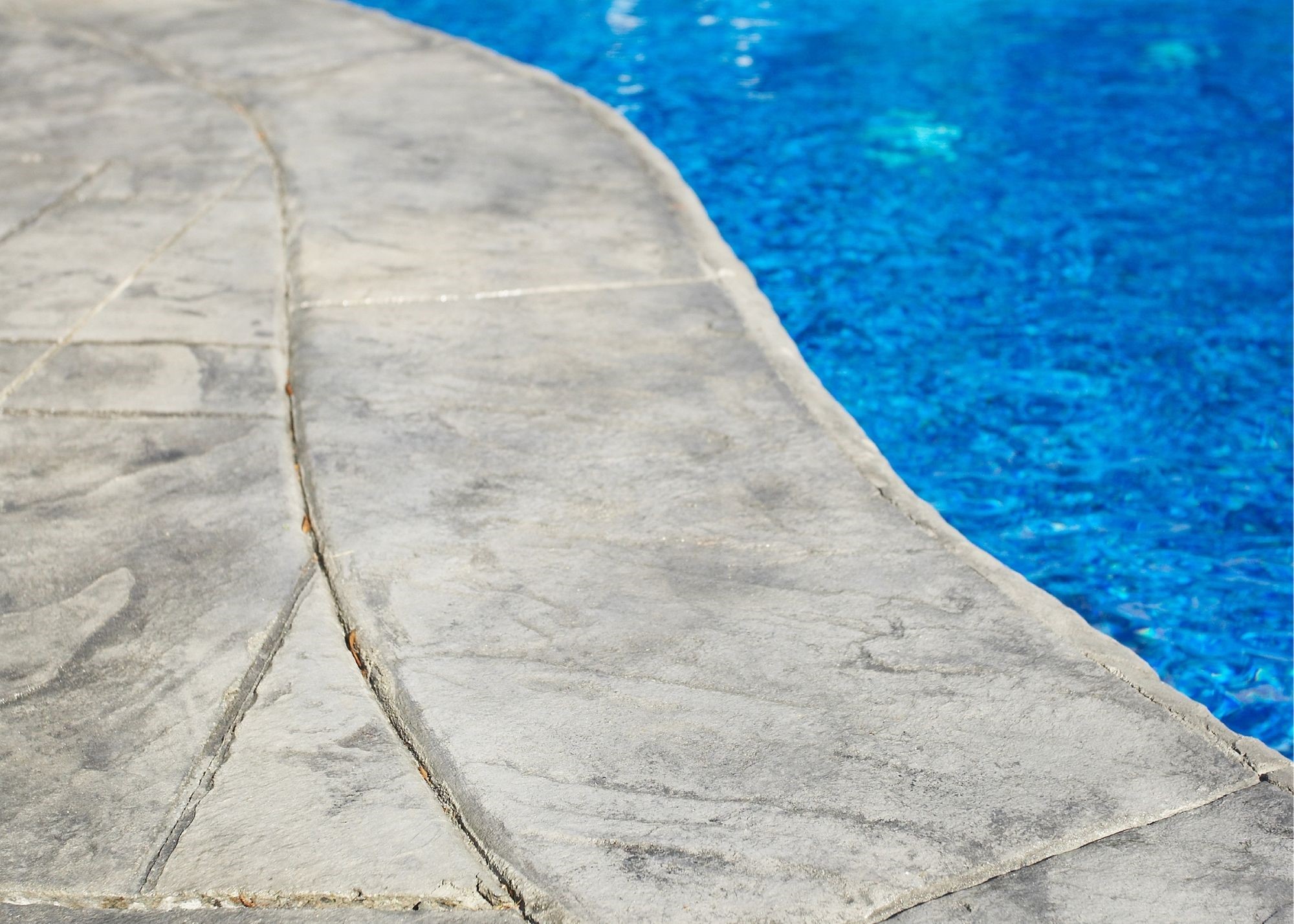 stamped concrete pool Toledo